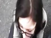 Daring girls giving head on Side of a Busy Highway
