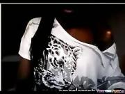 black Girl Flashes Her Ass And Big Tits On cam