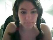 Pigtails cutie on livecam