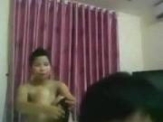 Young malay porn couple makes their first sextape