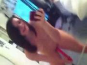 teen Tapes Herself fingering pussy With A self fuck In The Mirror