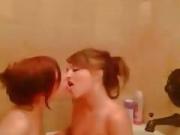 Hotie Playing In Bathroom With girlfriend