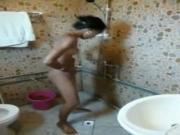 French Sex Tourist Captures A tiny chick African Girl Showering