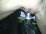 Girl Puts A Condom Over Her Car Gear Stick And Rides It