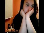shy brunette omegle girl shows nice tits