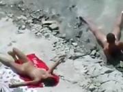 beach sex tapes a nudist couple having sex at the beach