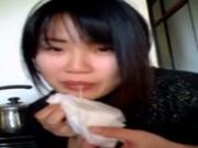 amateur asian Girl Sucks Her White BFs Cock And Shows Off The Cum In Her Mouth