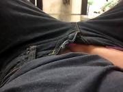 Girl puts hand down her jeans and cums in public spa