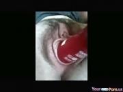 French perky boobs Masturbates Her hairy snatch Pussy Closeup With A Toy