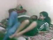 Cute nerdy glassed indian girl makes a sextape