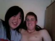 japanese teeny Has Oral self fucking And Missionary Sex With Her White BF