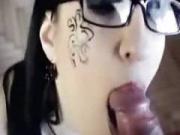 Emo floozy likes to be cum plastered compilation