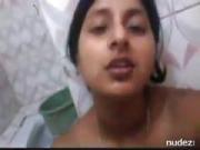 Big tits bengali self taped in bath
