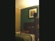 black ass Girl Gets Eaten Out And Missionary Fucked By Her BF On The Bed
