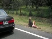 Girl Is Being Fucked By A Ghost On The Side Of The Road