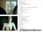 French lady showing stuff Chatroulette
