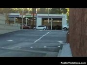 Hot tits gets bared in parking