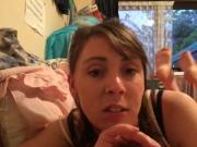 Chatty amateur foot girl won't shut up