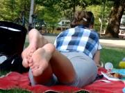 Watch These Two Cute Women Have Their Bare Feet Filmed Outdoors