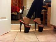 Wow! Platform heels are SO tall!