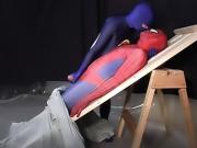 Superheroes sucking Spiderman&#039;s cock
