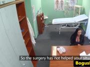 Bigtitted europatient drilled by doctor