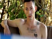 Outdoor assfucking session for twink model