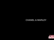 Collge babes Chanel and Marley in a hot lesbian sex