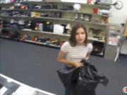 Teen pawns a fur coat but ends up pawning her pussy