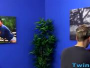 Cute redhead hung twink Dennise gets ass pounded hard