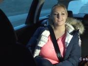 Busty Euro waitress banged in fake taxi