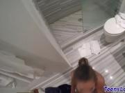 Pov teen guzzles jizz