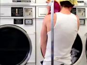 Pervert gets his dick a proper laundry service hard