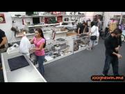 Dude banged latina chick in his pawnshop