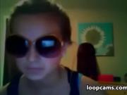 Naughty Teen Wearing Sunglasses