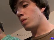 Straight twinks assfuck after frat wrestling