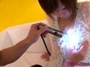 Tokyo teen clit stimulated with toy