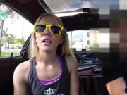 Blonde slut sells her car and gives head