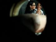 Spex lesbos bukkaked through gloryhole