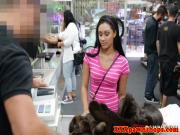 Pawnshop ethnic teen in store wanting cash