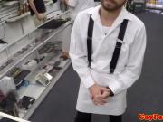 Pawnshop stud blows cock to make a buck