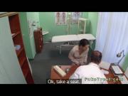 Amateur patient fucks doctor in an office