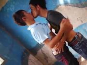 Asian Twinks Benz and Oilver Barebacking