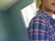brutally huge cock in her tight mouth