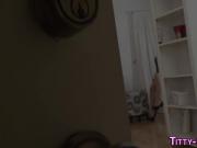 Tit fucking blonde jizzed