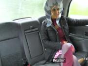 Masked gal Fucking taxi driver