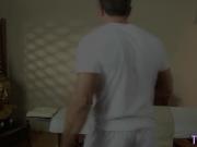 Throating massaged babe