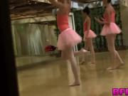 Ballerinas show off their dancing and pussy licking skills