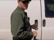 Busty amateur latina fucked by nasty border patrol officer