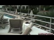 Sexy Suz Masturbating in Public at the South Seas Hotel in South Beach